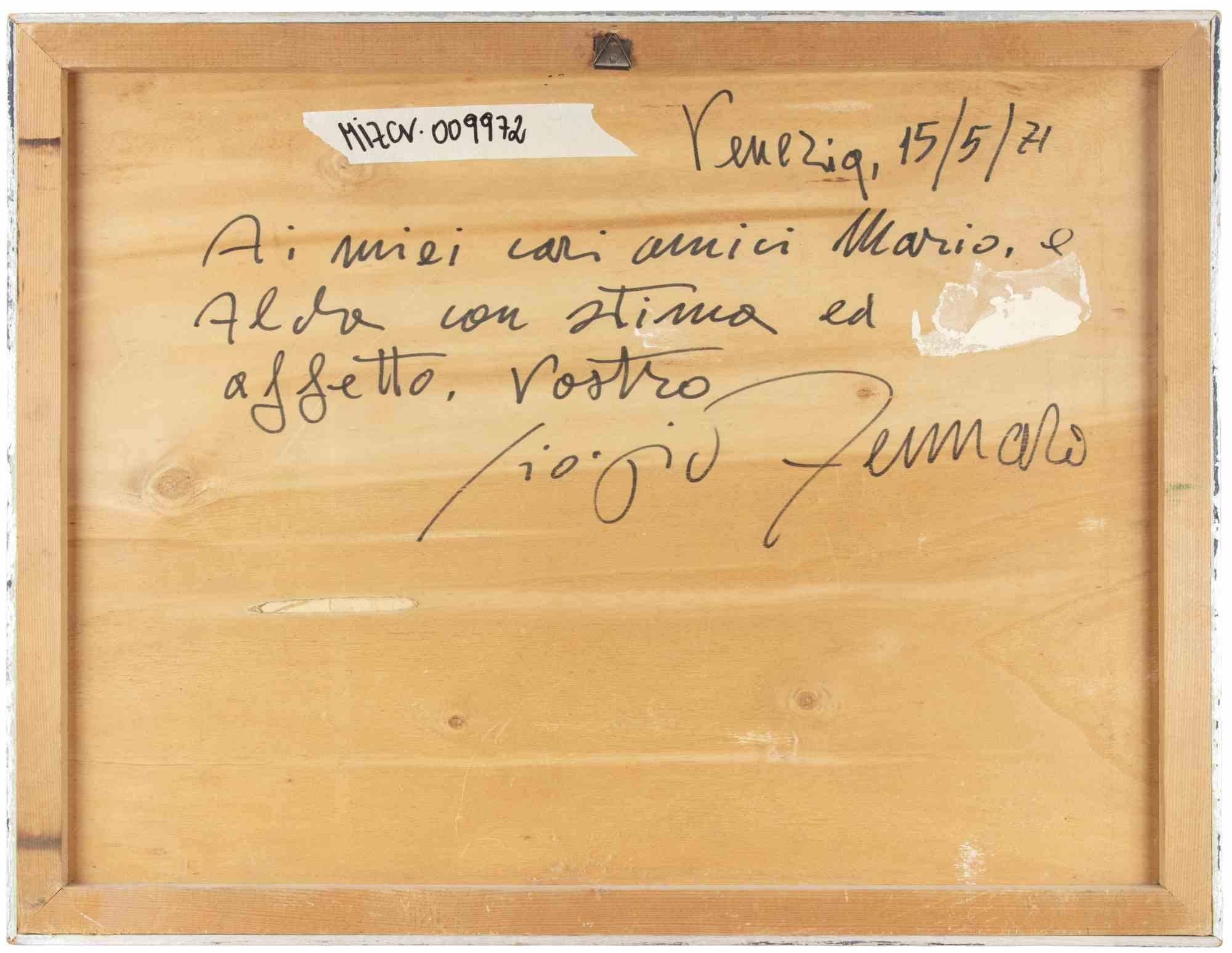 Composition abstraite - Pastel de Giorgio Zennaro - 1969 en vente 3