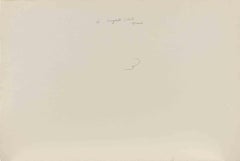 View of Traghetto Salute, Venice - Drawing by Carlo Ravagnan - 1970s