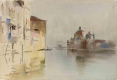 View of Venice - Drawing by Carlo Ravagnan - 1970s