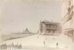Venice, Il Molo - Drawing by Carlo Ravagnan - 1981
