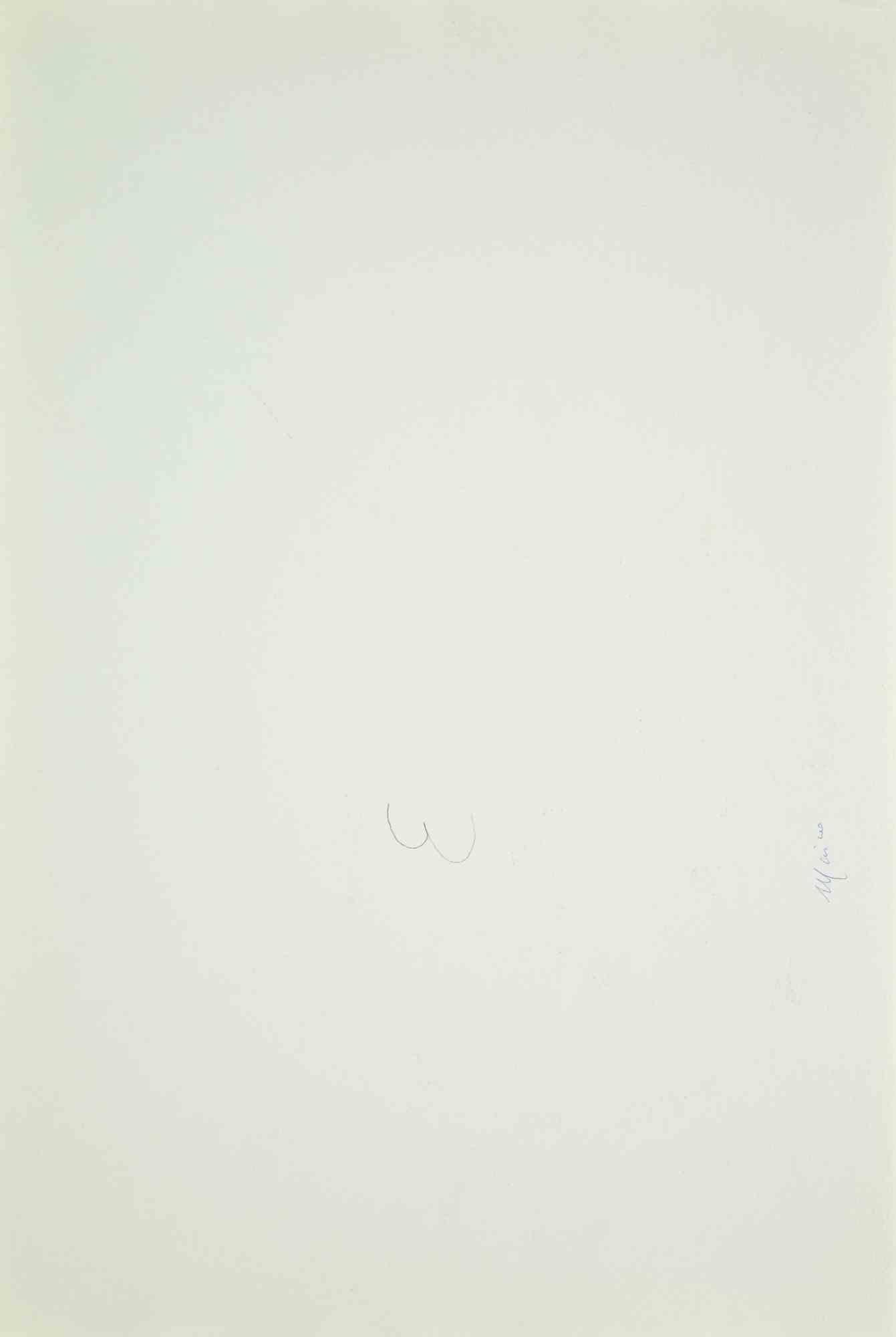 Nu de femme - Dessin de Carlo Ravagnan - 1960 en vente 1