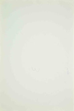 Nude of Woman Watercolor Drawing, Signed, Contemporary, 1960s