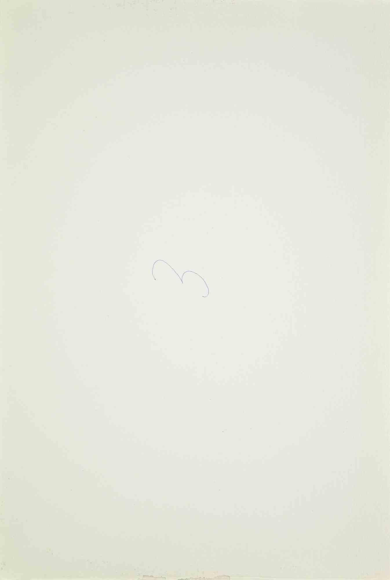 Bouquet of Flowers - Drawing by Carlo Ravagnan - 1960s For Sale 1