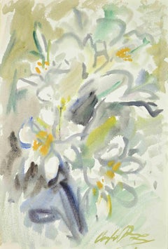 Bouquet of Flowers - Drawing by Carlo Ravagnan - 1960s