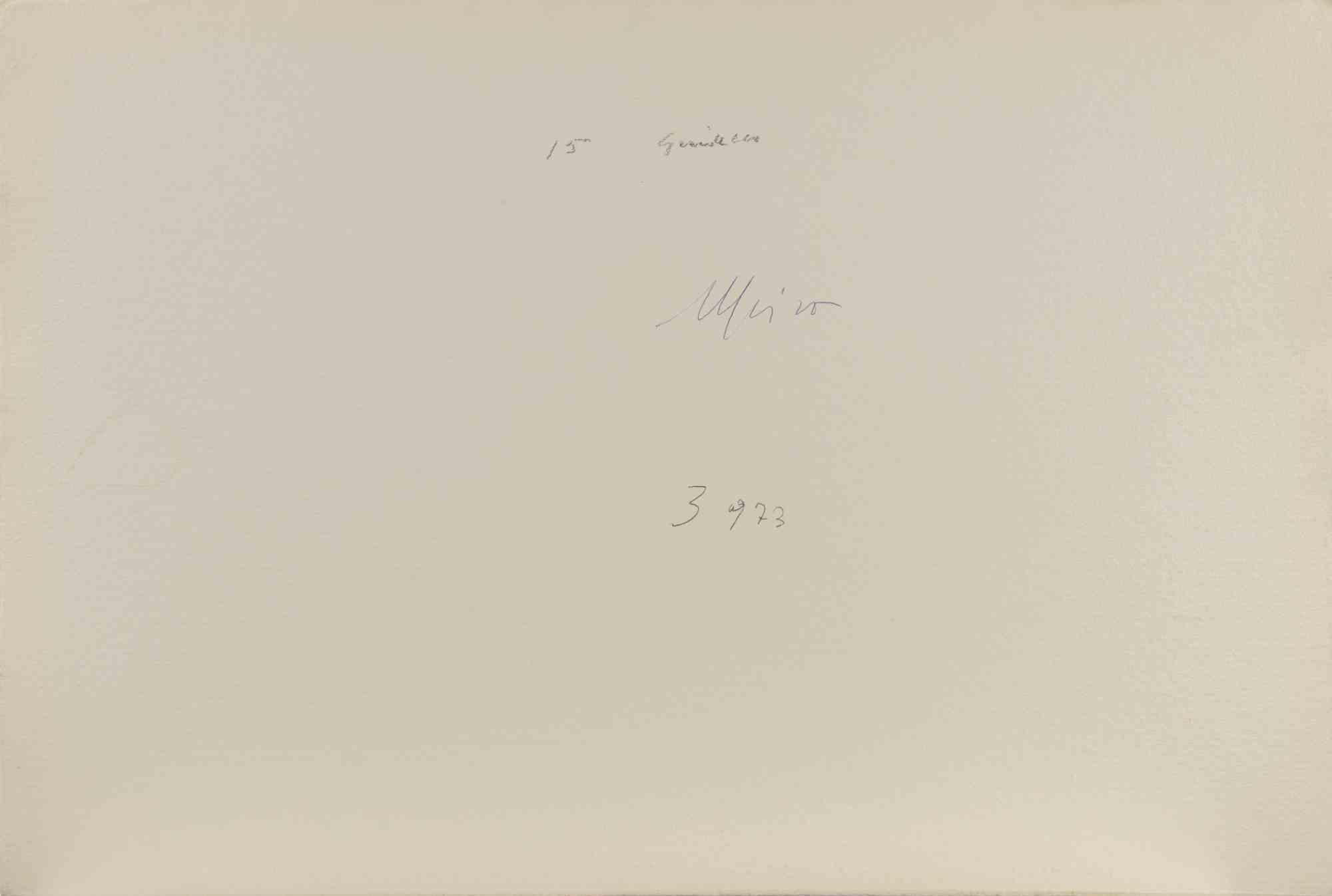 View of Burano La Giudecca in Venice - Drawing by Carlo Ravagnan - 1973 For Sale 1