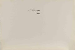View of Burano - Drawing by Carlo Ravagnan - 1978