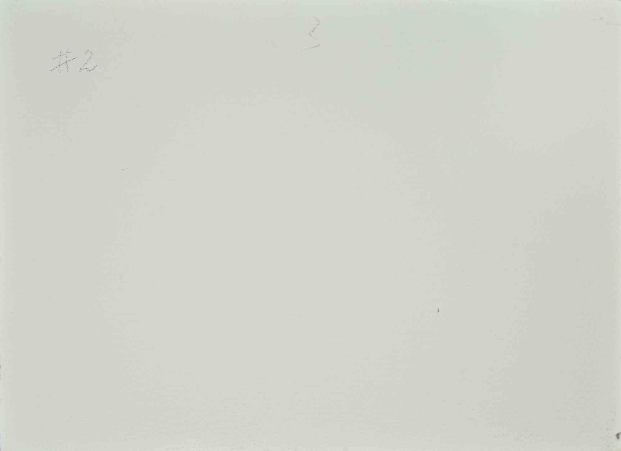 View of Venice - Drawing by Carlo Ravagnan - 1970s For Sale 1