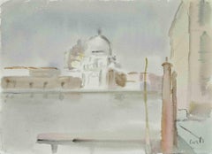 View of Venice - Drawing by Carlo Ravagnan - 1970s