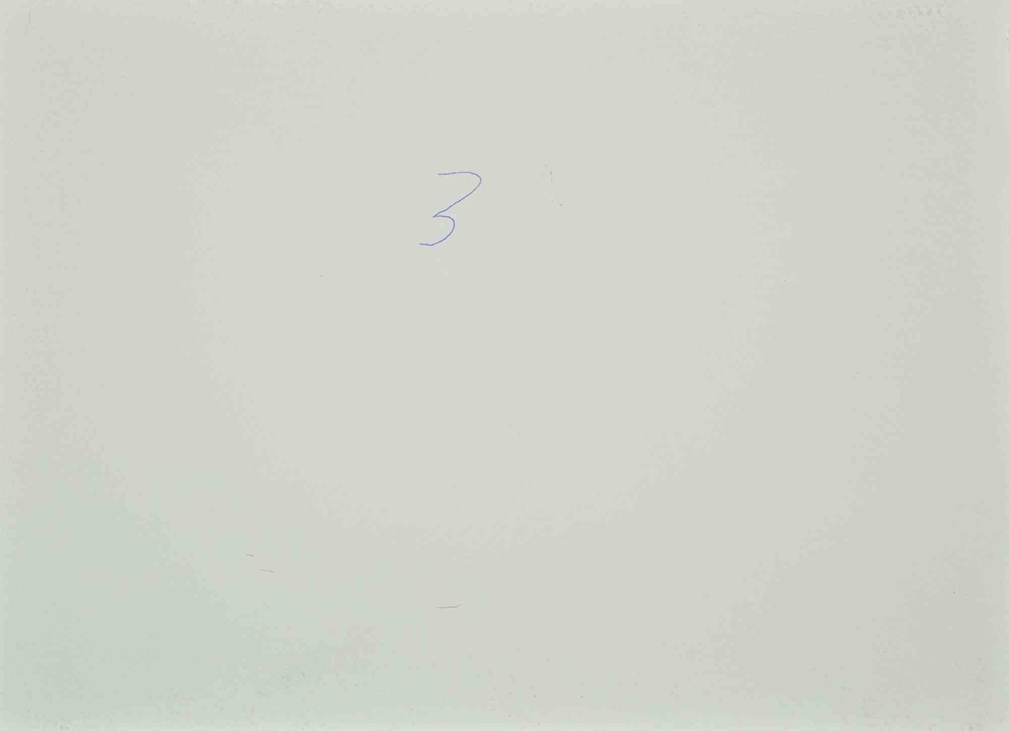 View of Venice - Drawing by Carlo Ravagnan - 1970s For Sale 1
