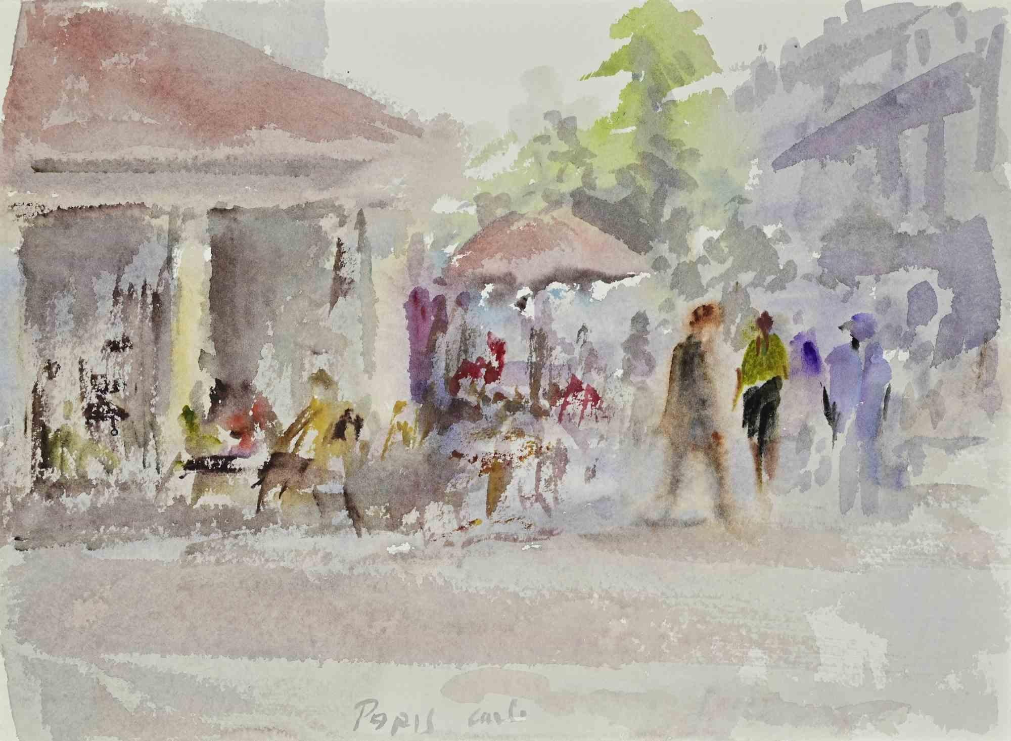 Watercolor on heavy paper realized by Carlo Ravagnan in 1970s.

Hand signed and located in the center.

Excellent condition.

Carlo Ravagnan was born in Udine on September 4, 1911, died in Venice in 1992.
He studied at the Art Institute of Venice