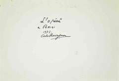 La Ópera de París - Dibujo de Carlo Ravagnan - Años 70