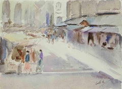 View of Venice - Drawing by Carlo Ravagnan - 1970s