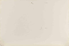 Vase of Flowers - Drawing by Carlo Ravagnan - 1971