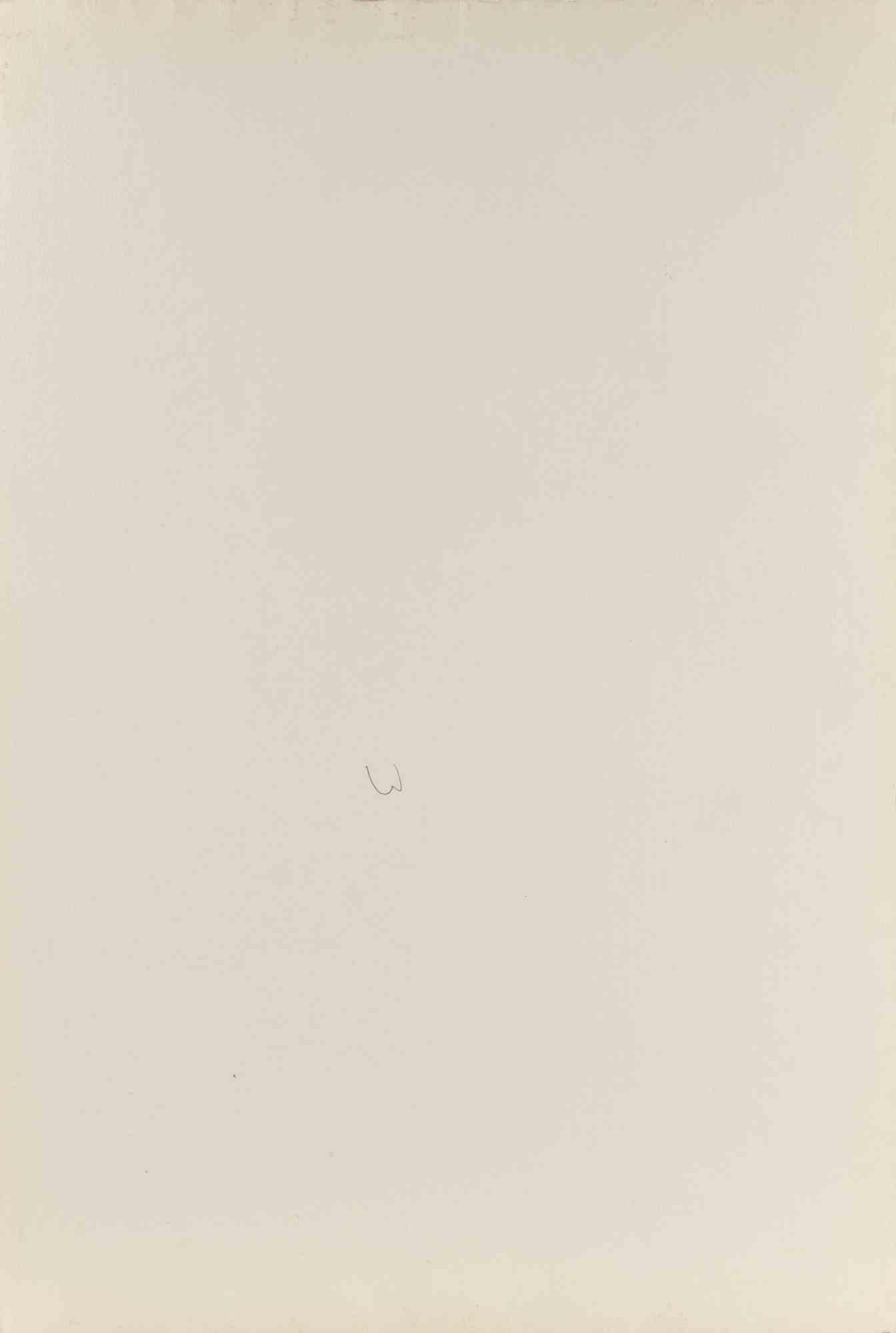 Portrait - Drawing by Carlo Ravagnan - 1960s For Sale 1