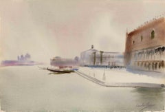 View of Venice - Drawing by Carlo Ravagnan - 1974