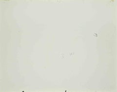 Wood in Alsace Watercolor Drawing, Contemporary, Signed, 1963