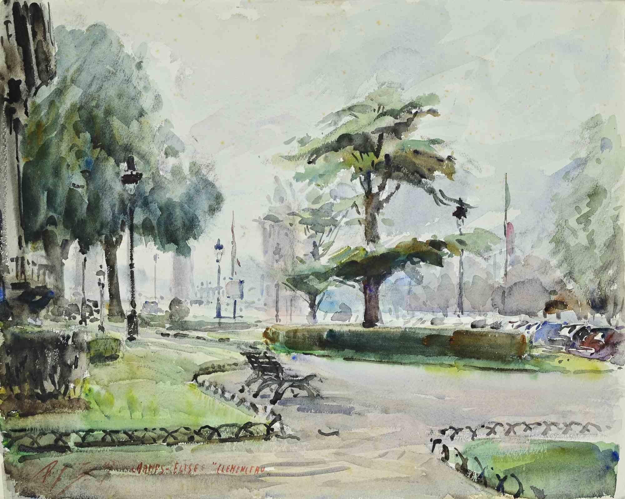 Watercolor on heavy paper realized by Carlo Ravagnan in 1970s.

Hand signed and dated lower left.

Excellent condition.

Carlo Ravagnan was born in Udine on September 4, 1911, died in Venice in 1992.
He studied at the Art Institute of Venice and
