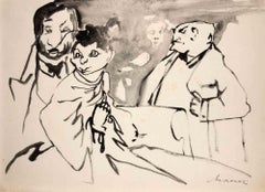 Composition - Drawing by Mino Maccari - Mid-20th Century