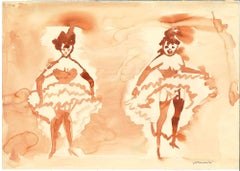 Can-Can - Drawing by Mino Maccari - 1960s