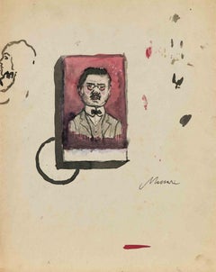 Porträt - Zeichnung von Mino Maccari - 1935 ca