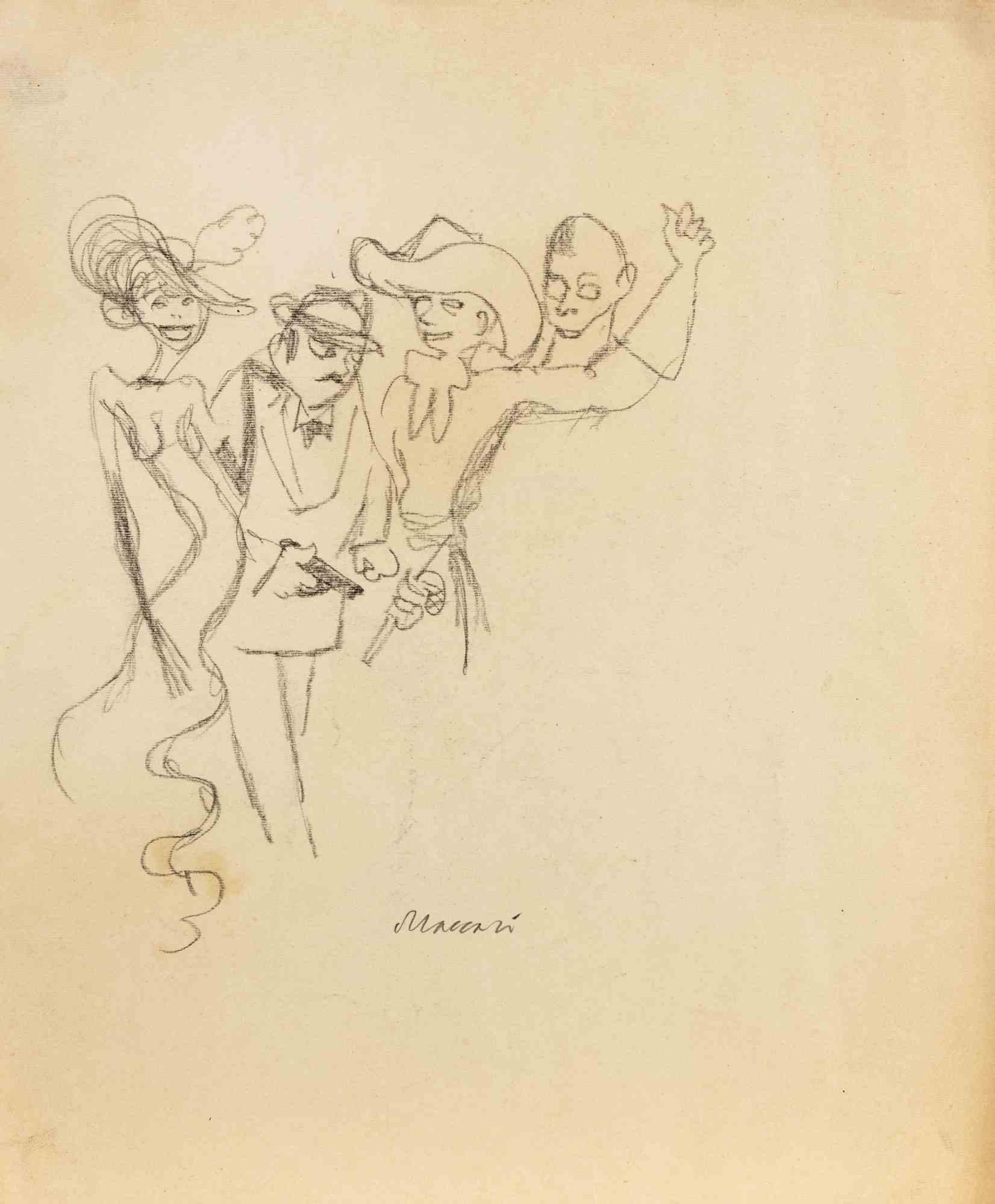 Mujeres Dibujos y acuarelas figurativos