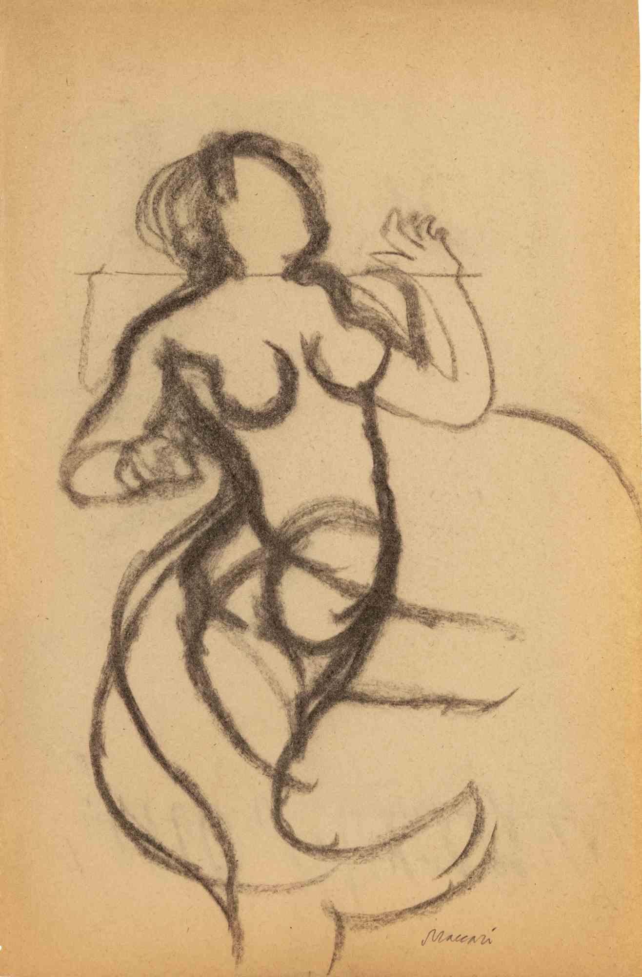 Dibujo a lápiz realizado en la década de 1960.

Firmado a mano abajo a la derecha.

Muy buen estado.