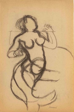 Vintage The Siren - Drawing by Mino Maccari - 1960s