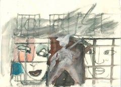 Los Sueños - Dibujo de Mino Maccari - mediados del siglo XX