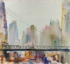 New York, Ponte della 59a Strada - Disegno di Carlo Ravagnan - 1978
