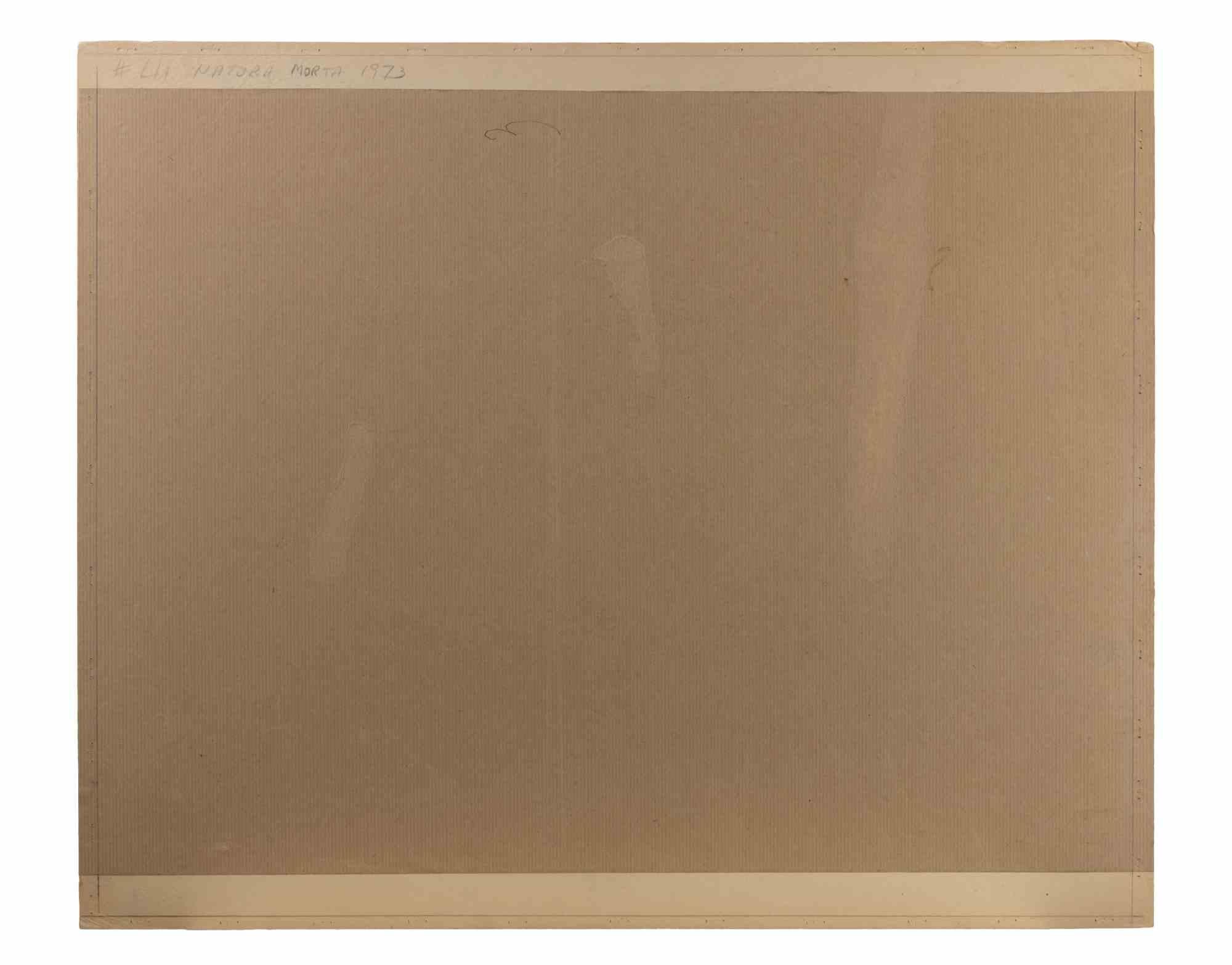 Stillleben - Zeichnung von Carlo Ravagnan - 1973 im Angebot 2
