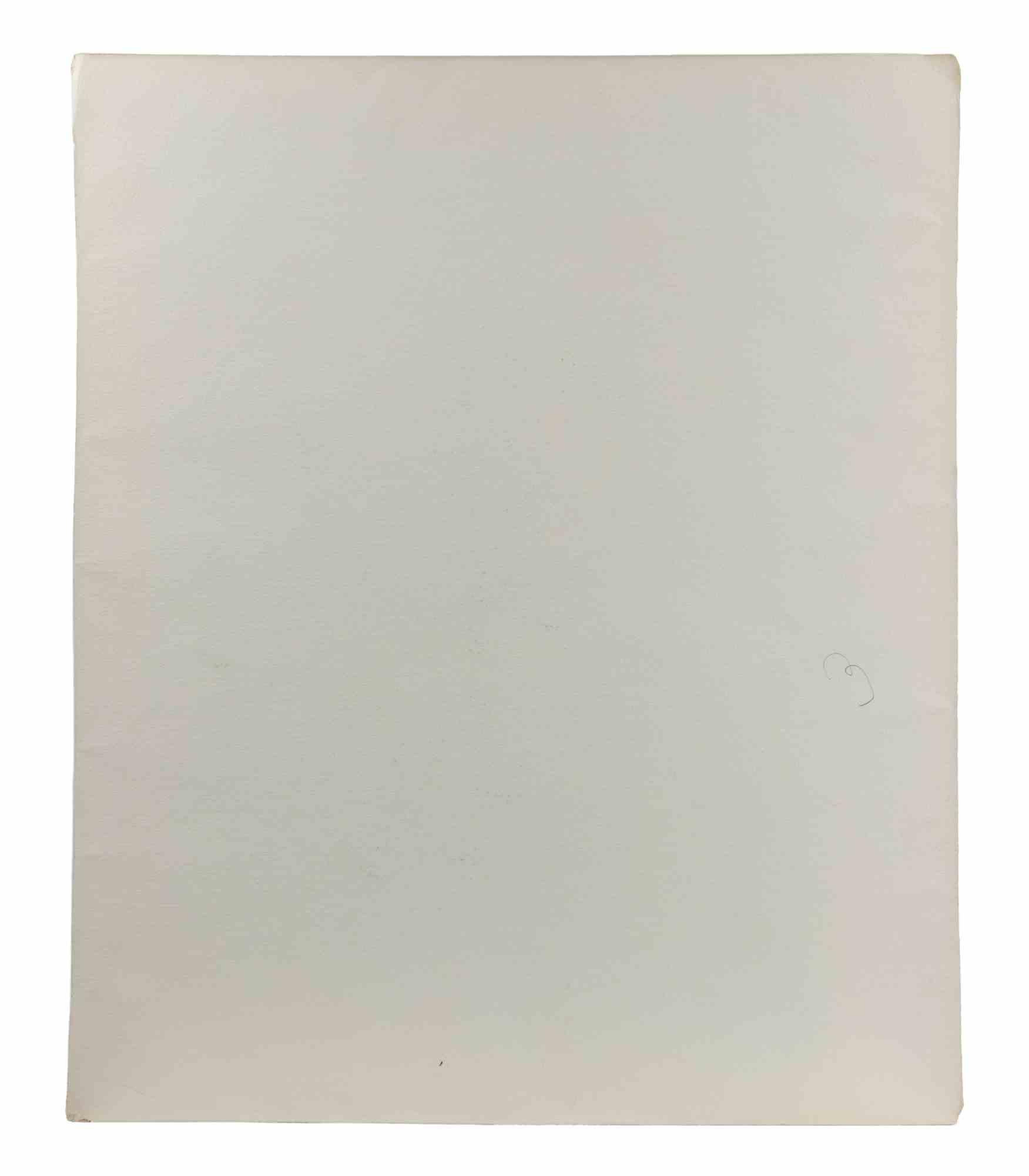 Desnudo - Dibujo de Carlo Ravagnan - Años 1960 en venta 2
