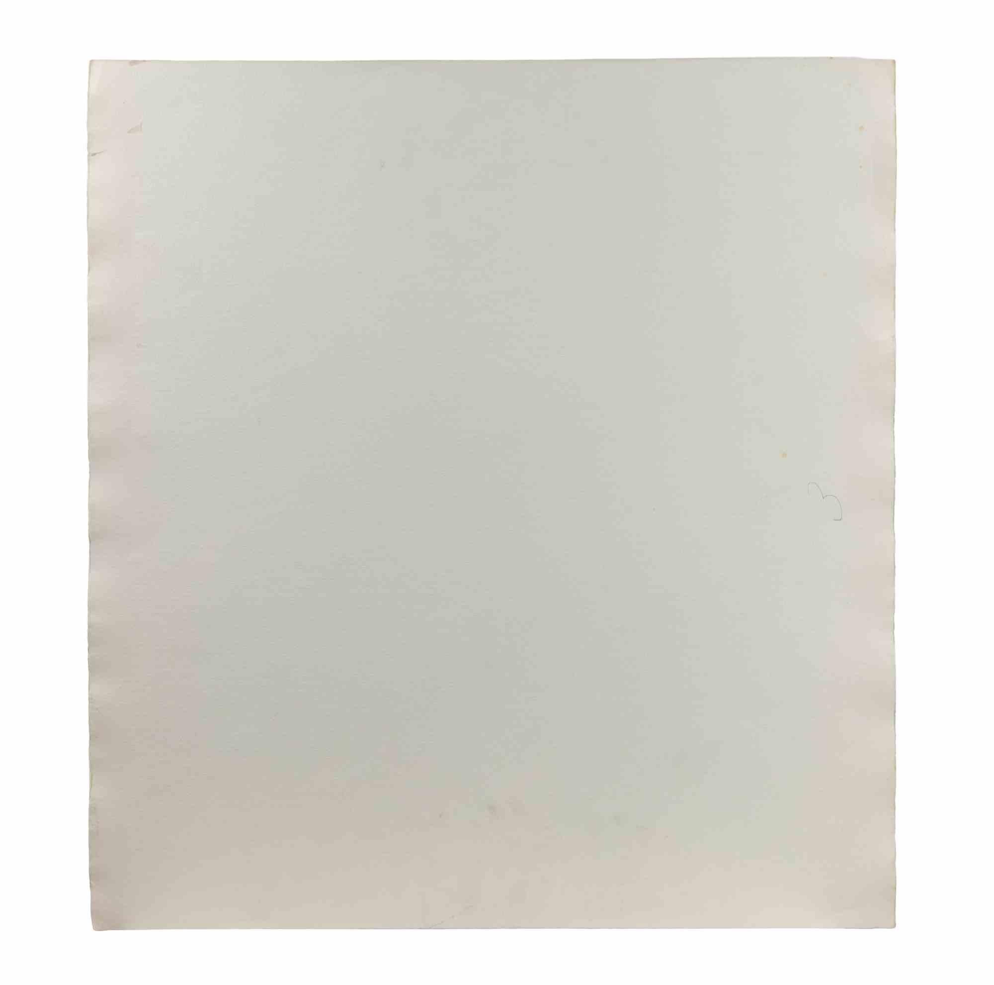 Desnudo - Dibujo de Carlo Ravagnan - Años 1960 en venta 2