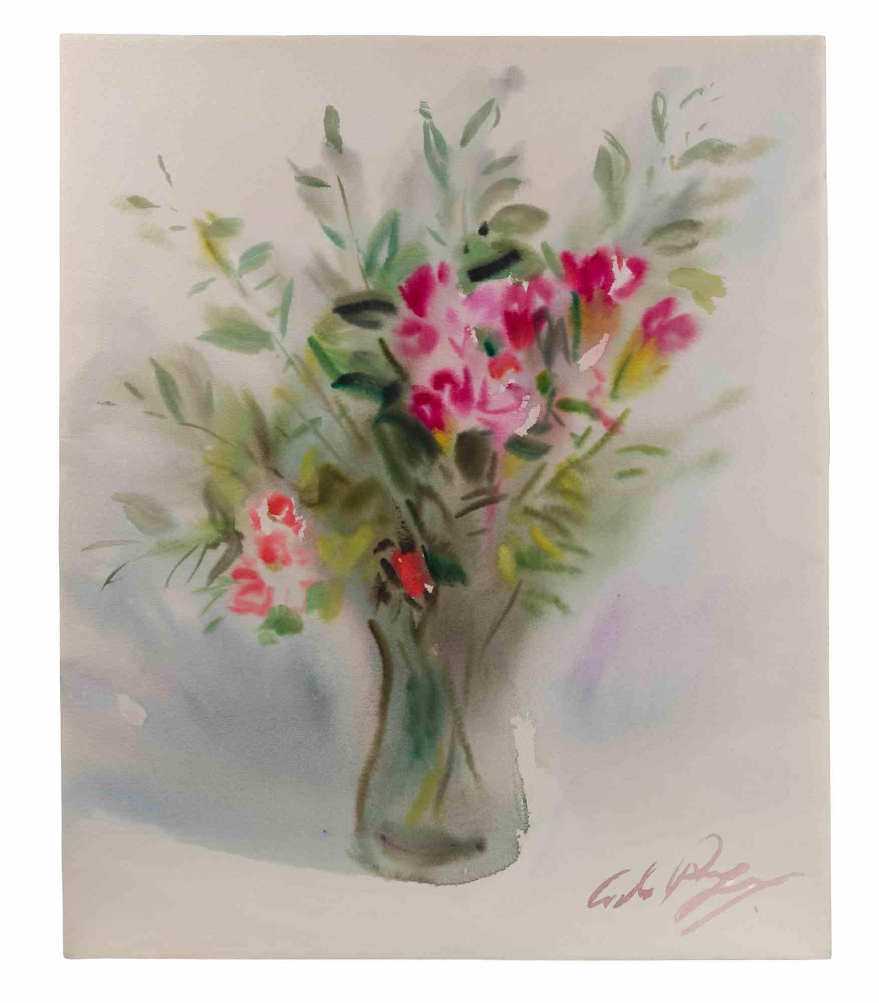 Natura morta - Disegno di Carlo Ravagnan - 1971 in vendita 1