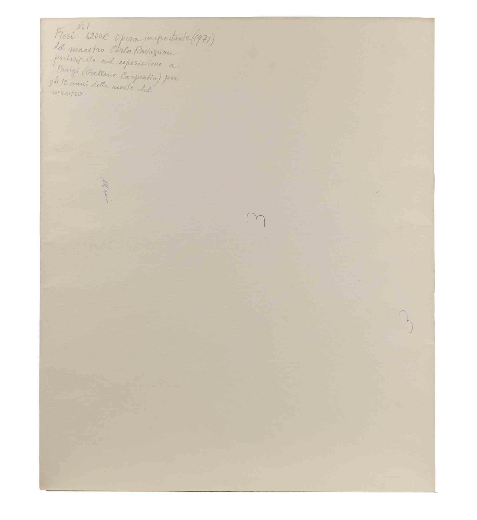 Natura morta - Disegno di Carlo Ravagnan - 1971 in vendita 2