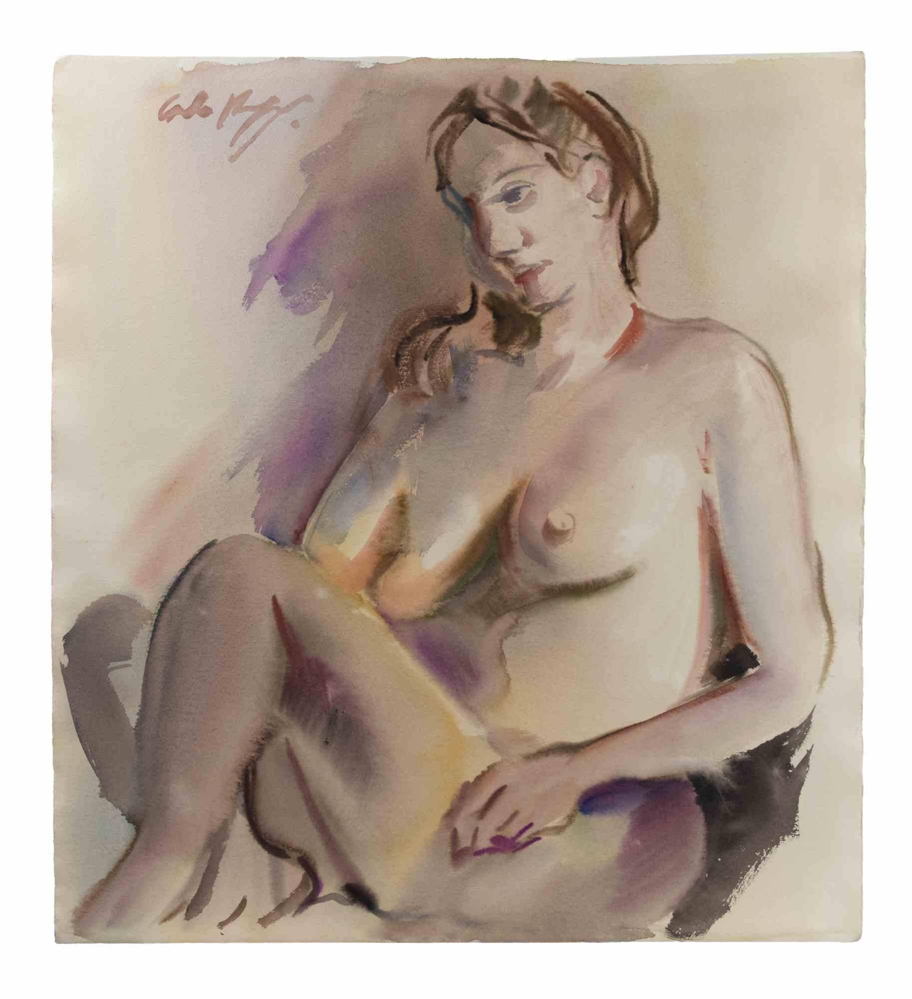 Nu - Dessin de Carlo Ravagnan - 1960 en vente 2