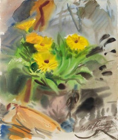 Flores - Dibujo de Carlo Ravagnan - 1971