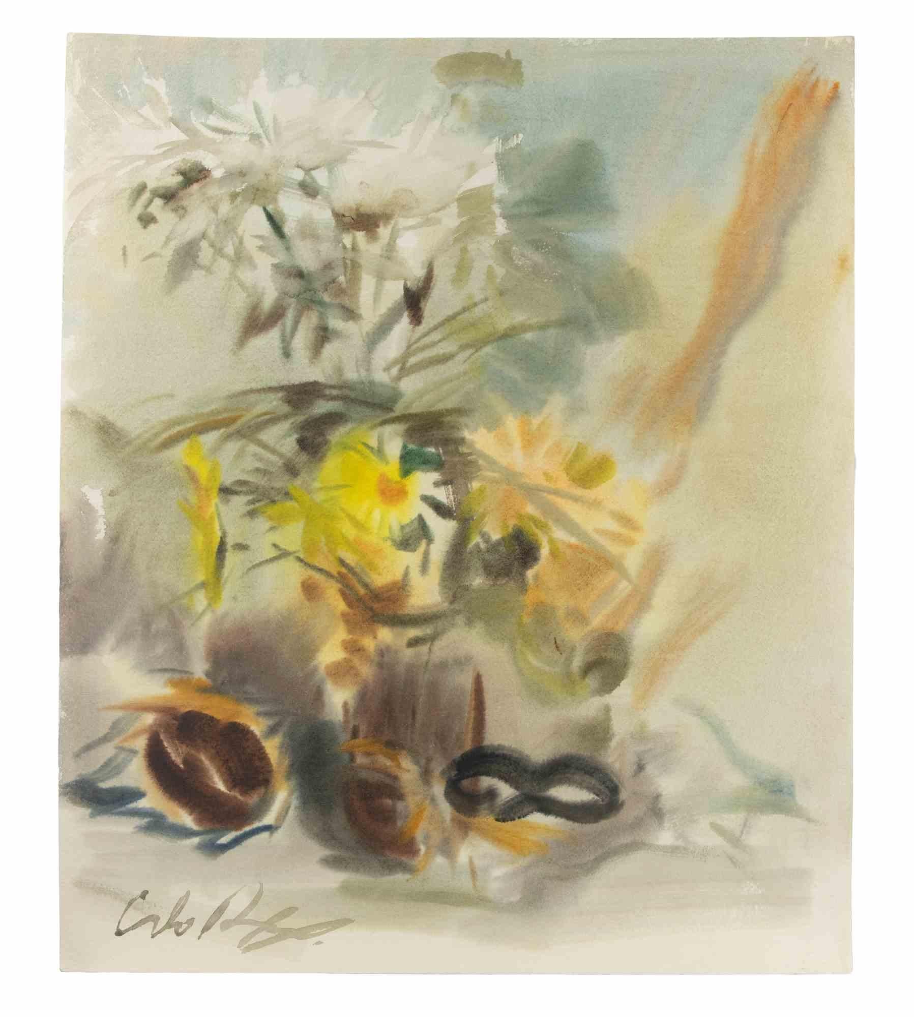 Naturaleza muerta - Dibujo de Carlo Ravagnan - 1964 en venta 2