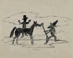 El bandido - Dibujo de Mino Maccari - Años 60