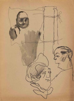 Schizzo - Disegno di Mino Maccari - Anni '1940