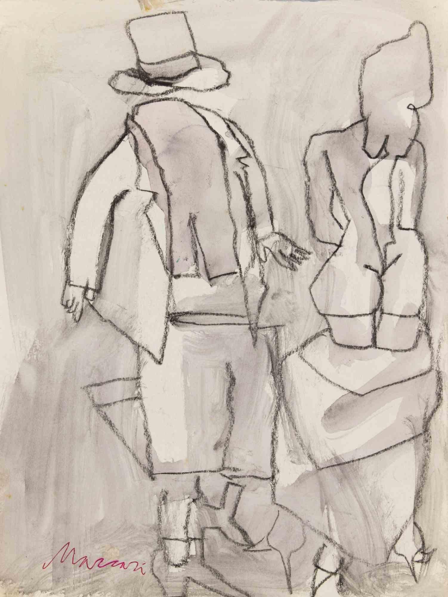Bride Figurative Drawings and Watercolors