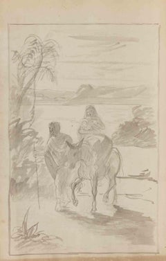 The Flight into Egypt- Drawing - 1930s