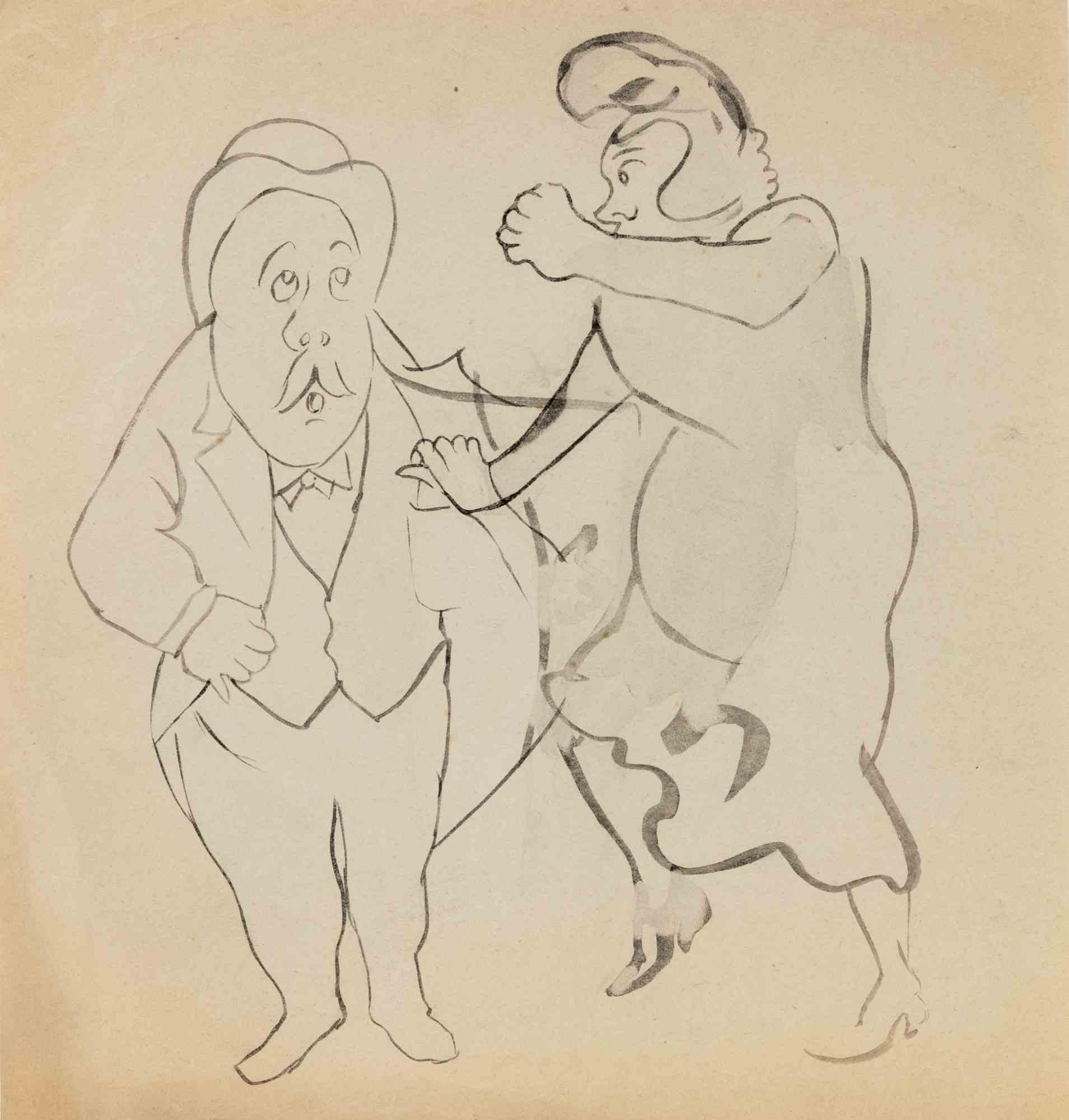 Disegno ad acquerello su carta realizzato da Mino Maccari nel 1960.

Non firmato, ottime condizioni.