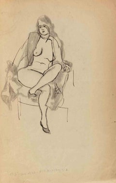 Schizzo per "Il Ragazzo" - Disegno di Mino Maccari - 1936