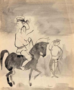 L'Alto Ufficiale - Disegno di Mino Maccari - Anni '20