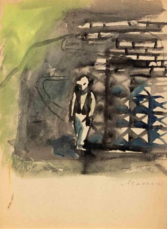 Composition - Drawing by Mino Maccari - 1960 ca.