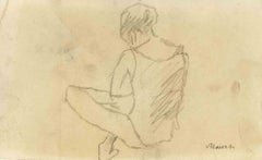 Study for a Figure - Drawing by Mino Maccari -  1928 ca.