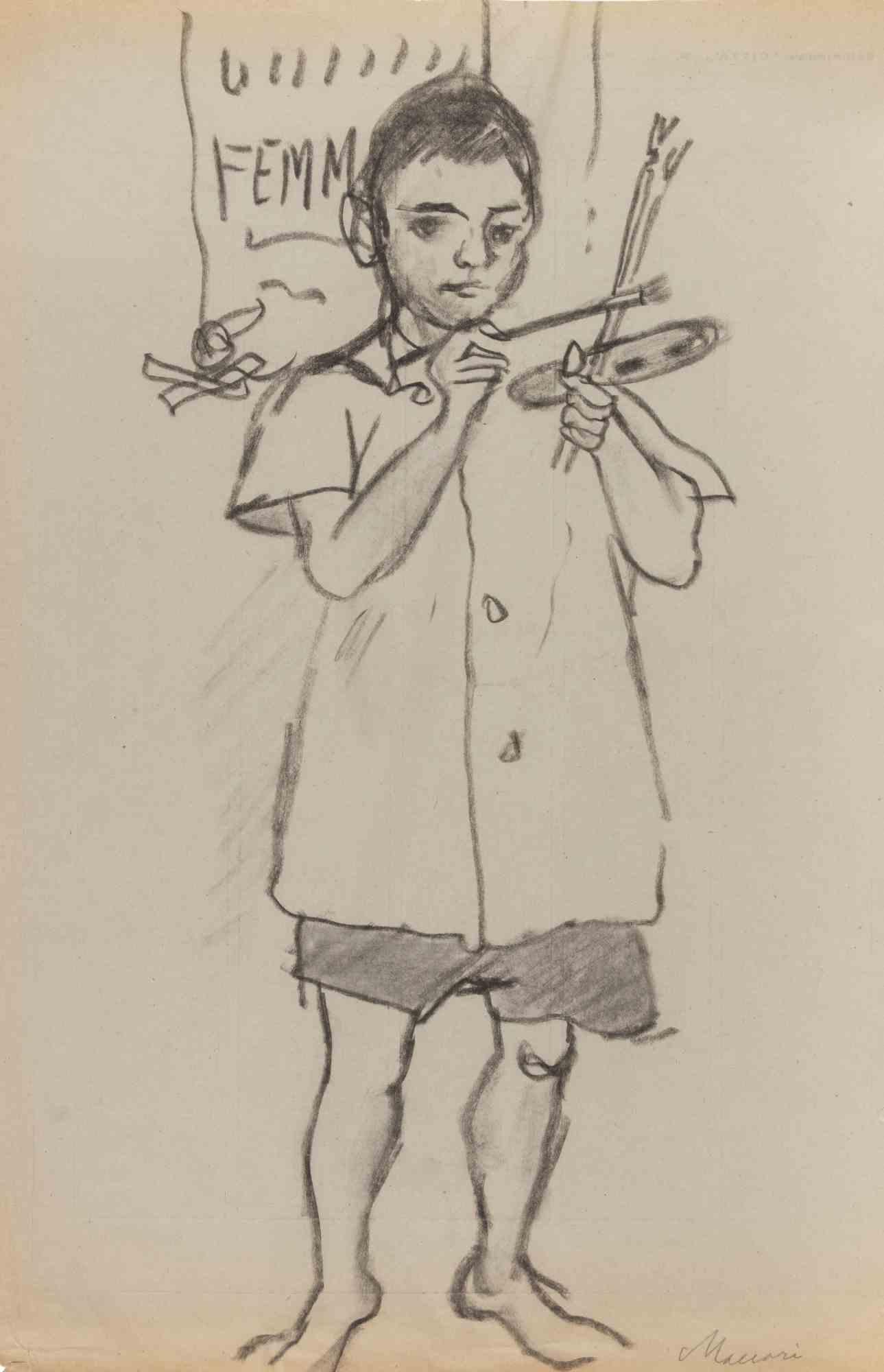 Kopf Figurative Zeichnungen und Aquarelle