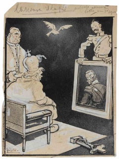 The Painting - Drawing by Gabriele Galantara - 1909