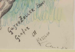 Reclined Man - Drawing by Sandro Chia - 1984