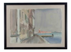 View of Venice - Drawing by Carlo Ravagnan -  1970s